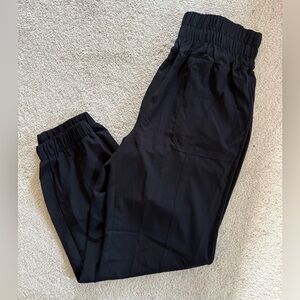 Love Riche Black Elastic Waist Jogger Pants
